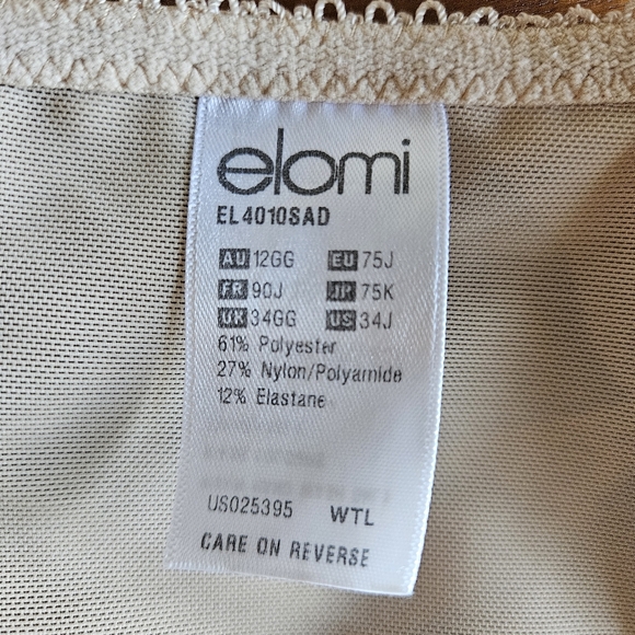 34J / 34GG Elomi Carmen Plunge Bra - Picture 5 of 6